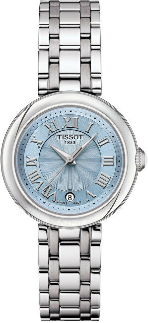  Shop Authentic Tissot Bellissima Small Lady Light Blue Dial Silver Steel Strap Watch for Women - T126.010.11.133.00 - Luxxuri
