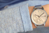  Shop Authentic Tommy Hilfiger Brooke Pink Dial Silver Steel Strap Watch for Women - 1782020 - Luxxuri