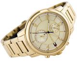  Shop Authentic Tommy Hilfiger Claudia Gold Dial Gold Steel Strap Watch for Women - 1781821 - Luxxuri