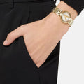  Shop Authentic Versace Mini Virtus Quartz White Dial Gold Steel Strap Watch For Men - VET300221 - Luxxuri