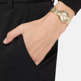  Shop Authentic Versace Mini Virtus Quartz White Dial Gold Steel Strap Watch For Men - VET300221 - Luxxuri