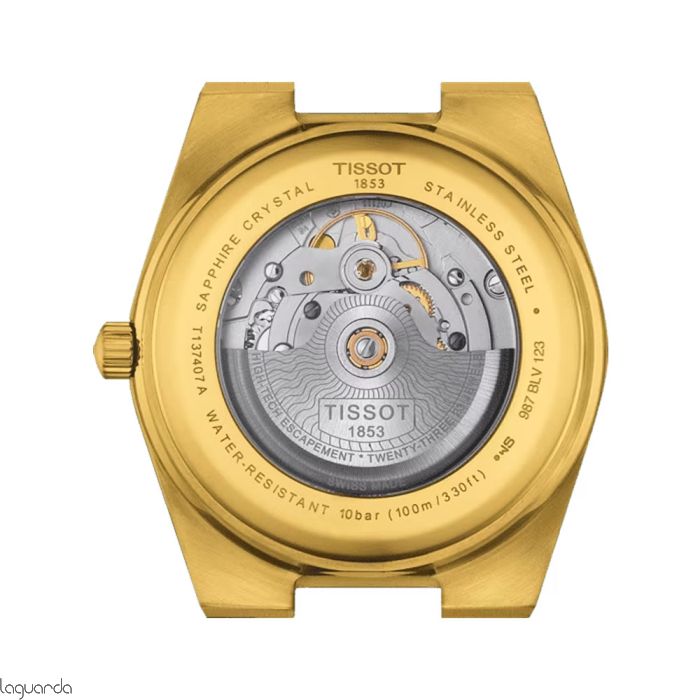  Shop Authentic Tissot PRX Powermatic 80 Gold Dial Gold Steel Strap Watch for Men - T137.407.33.021.00 - Luxxuri