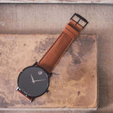  Shop Authentic Movado Museum Classic Black Dial Brown Leather Strap Watch for Men - 0607198 - Luxxuri