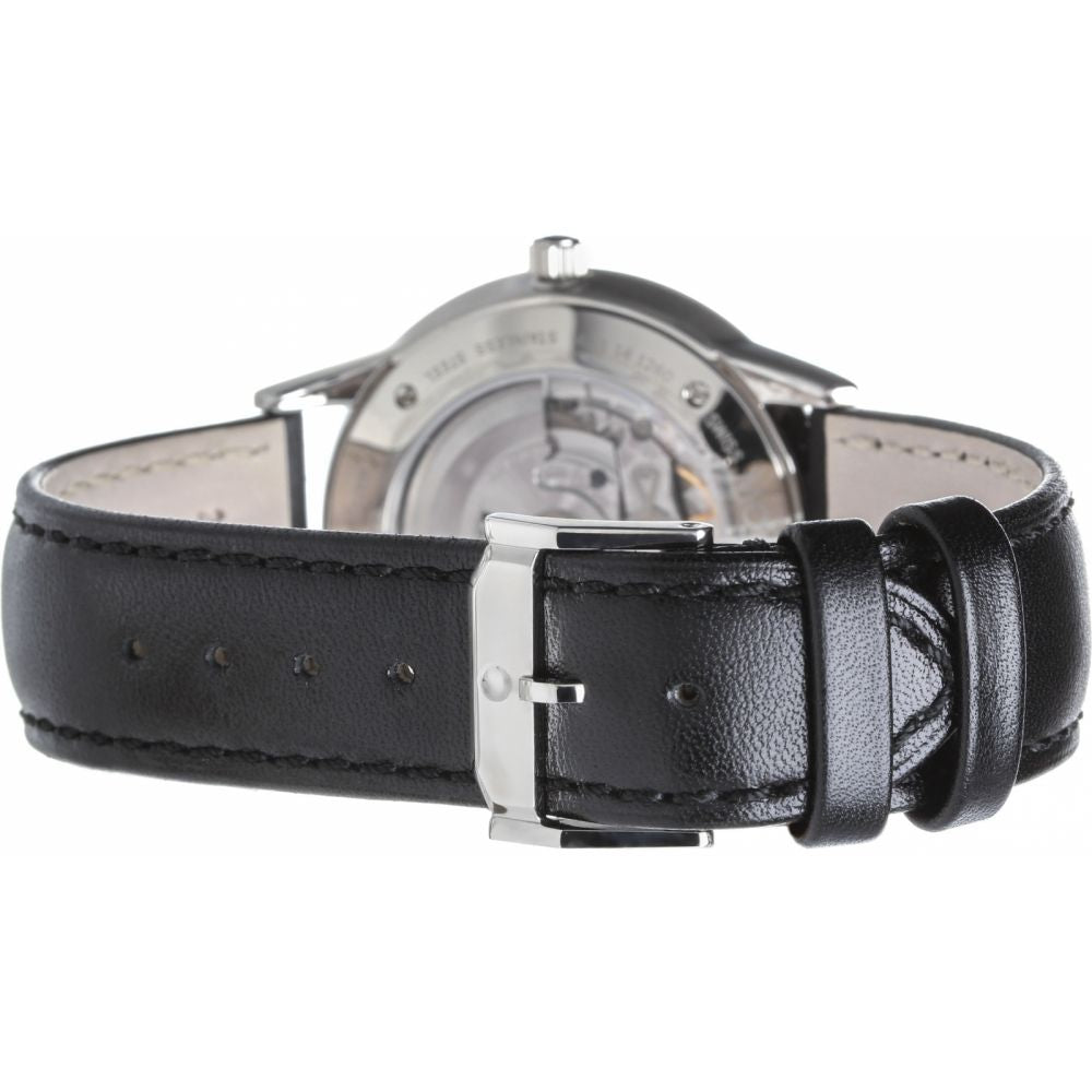  Shop Authentic Movado 1881 Automatic Black Dial Black Leather Strap Watch for Men - 606873 - Luxxuri