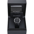  Shop Authentic Movado 1881 Automatic Black Dial Black Leather Strap Watch for Men - 606873 - Luxxuri