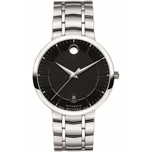  Shop Authentic Movado 1881 Automatic Black Dial Silver Steel Strap Watch for Men - 606914 - Luxxuri