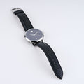  Shop Authentic Movado 1881 Automatic Black Dial Black Leather Strap Watch for Men - 606873 - Luxxuri