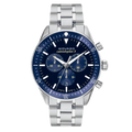 Movado Heritage Calendoplan Chronograph Blue Dial Silver Steel Strap Watch For Men - 3650124