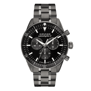  Shop Authentic Movado Heritage Calendoplan Chronograph Black Dial Black Steel Strap Watch For Men - 3650125 - Luxxuri