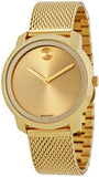  Shop Authentic Movado Bold Gold Dial Gold Mesh Bracelet Watch for Women - 3600242 - Luxxuri