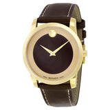 Shop Authentic Movado Museum Classic Brown Dial Brown Leather Strap Watch For Men - 0606880 - Luxxuri