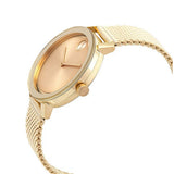 Shop Authentic Movado Bold Gold Dial Gold Mesh Bracelet Watch for Women - 3600242 - Luxxuri