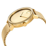  Shop Authentic Movado Bold Gold Dial Gold Mesh Bracelet Watch for Women - 3600242 - Luxxuri