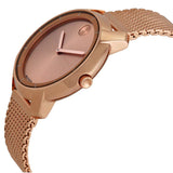  Shop Authentic Movado Bold Rose Gold Dial Rose Gold Mesh Bracelet Watch For Women - 3600243 - Luxxuri