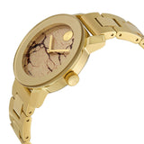  Shop Authentic Movado Bold Glitter Gold Dial Gold Steel Strap Watch for Women - 3600346 - Luxxuri