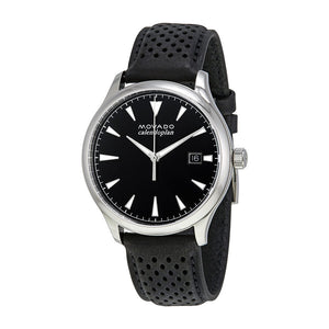  Shop Authentic Movado Heritage Calendoplan Black Dial Black Leather Strap Watch for Men - 3650004 - Luxxuri