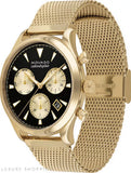  Shop Authentic Movado Heritage Calendoplan Chronograph Black Dial Gold Mesh Strap Watch for Men - 3650098 - Luxxuri
