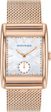  Shop Authentic Movado Heritage White Mother of Pearl Dial Rose Gold Mesh Bracelet Watch For Women - 3650041 - Luxxuri