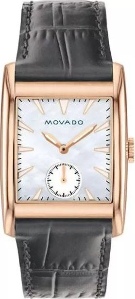  Shop Authentic Movado Heritage Mother of Pearl White Dial Grey Leather Strap Watch For Women - 3650051 - Luxxuri