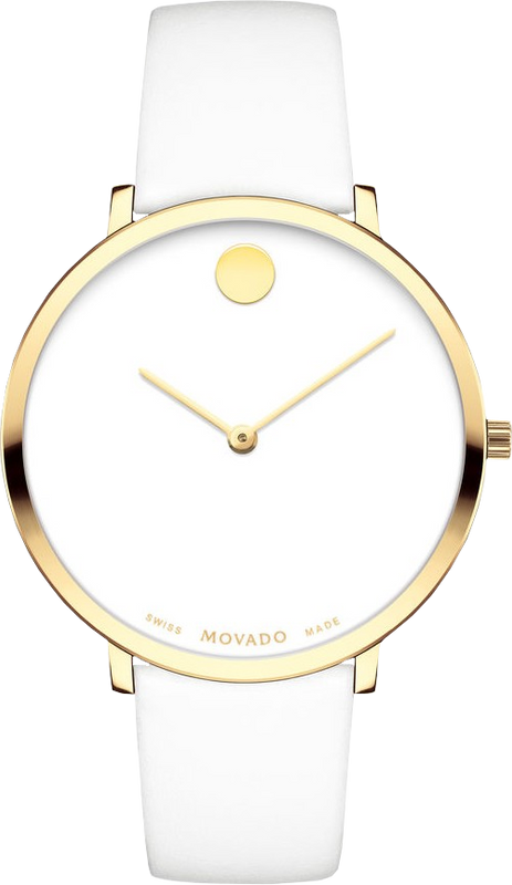  Shop Authentic Movado 70th Anniversary Limited Edition White Dial White Leather Strap Watch For Women - 0607138 - Luxxuri