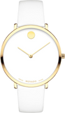  Shop Authentic Movado 70th Anniversary Limited Edition White Dial White Leather Strap Watch For Women - 0607138 - Luxxuri