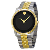  Shop Authentic Movado Museum Classic Black Dial Two Tone Steel Strap Watch For Women - 0606605 - Luxxuri