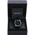 Movado Museum Black Dial Black Leather Strap Watch For Men - 606502