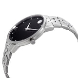  Shop Authentic Movado Museum Classic Diamonds Black Dial Silver Steel Strap Watch for Men - 0607201 - Luxxuri