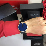  Shop Authentic Movado Museum Sport Blue Dial Black Leather Strap Watch for Men - 0607266 - Luxxuri