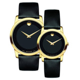  Shop Authentic Movado Museum Classic Black Dial Black Leather Strap Watch For Women - 0606877 - Luxxuri