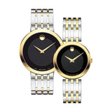  Shop Authentic Movado Museum Esperanza Black Dial Two Tone Steel Strap Watch For Men - 0607058 - Luxxuri