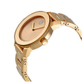 Movado Bold Rose Gold Dial Rose Gold Steel Strap Watch for Women - 3600086
