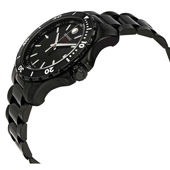  Shop Authentic Movado Series 800 Black Dial Black Steel Strap Watch For Men - 2600143 - Luxxuri