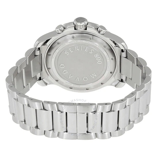  Shop Authentic Movado Series 800 Chronograph Black Dial Silver Steel Strap Watch For Men - 2600142 - Luxxuri