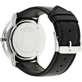  Shop Authentic Movado Ultra Slim Black Dial Black Leather Strap Watch For Men - 0607086 - Luxxuri