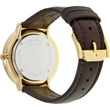  Shop Authentic Movado Ultra Slim Blue Dial Brown Leather Strap Watch For Women - 0607092 - Luxxuri