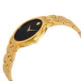  Shop Authentic Movado Veturi Quartz Black Dial Gold Steel Strap Watch for Men - 0606934 - Luxxuri