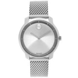  Shop Authentic Movado Bold Silver Dial Silver Mesh Bracelet Watch For Women - 3600241 - Luxxuri