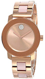  Shop Authentic Movado Bold Rose Gold Dial Two Tone Steel Strap Watch for Women - 3600639 - Luxxuri