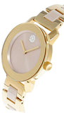  Shop Authentic Movado Bold Beige Dial Two Tone Steel Strap Watch For Women - 3600640 - Luxxuri