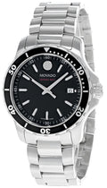  Shop Authentic Movado Series 800 Black Dial Silver Steel Strap Watch For Men - 2600135 - Luxxuri