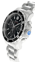  Shop Authentic Movado Series 800 Chronograph Black Dial Silver Steel Strap Watch For Men - 2600142 - Luxxuri