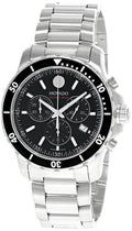  Shop Authentic Movado Series 800 Chronograph Black Dial Silver Steel Strap Watch For Men - 2600142 - Luxxuri