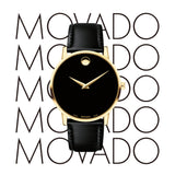  Shop Authentic Movado Museum Classic Black Dial Black Leather Strap Watch For Women - 0606877 - Luxxuri
