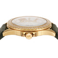  Shop Authentic Michael Kors Mini Everest Crystals White Dial Green Leather Strap Watch for Women - MK4720 - Luxxuri