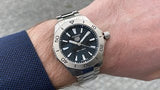  Shop Authentic Tag Heuer Aquaracer Professional 200 Quartz Black Dial Silver Steel Strap Watch for Men - WBP1110.BA0627 - Luxxuri