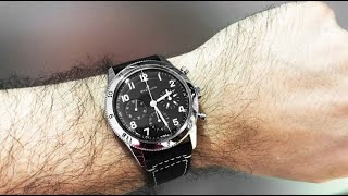  Shop Authentic Breitling Avi Ref. 765 1953 Re-Edition Black Dial Black Leather Strap Watch for Men - AB0920131B1X1 - Luxxuri