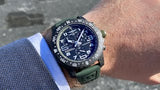  Shop Authentic Breitling Endurance Pro Black Dial Green Rubber Strap Watch for Men - X82310D31B1S1 - Luxxuri