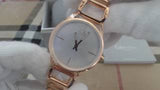  Shop Authentic Calvin Klein Stately White Dial Rose Gold Steel Strap Watch for Women - K3G23626 - Luxxuri
