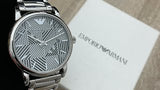  Shop Authentic Emporio Armani Classic Quartz Grey Dial Silver Steel Strap Watch For Men - AR11134 - Luxxuri